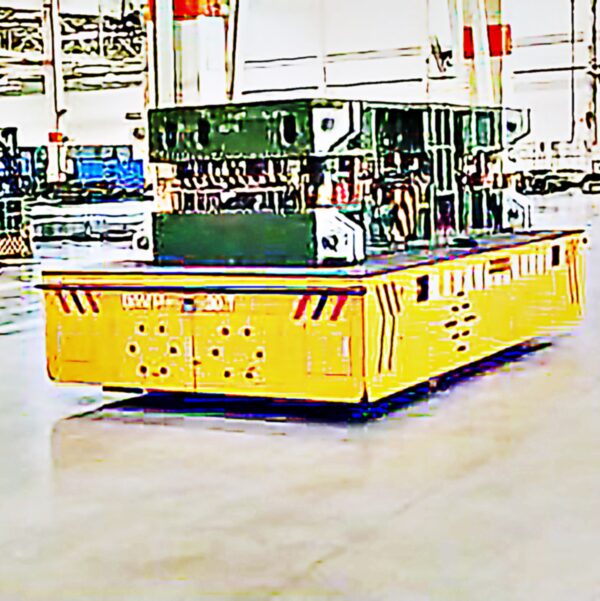 Mold transfer cart and AGV handling system